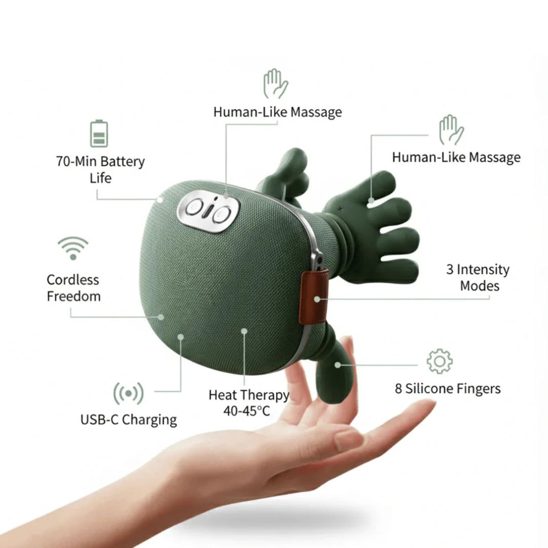 Neck & Shoulder Heat Massager – Relieves Pain, Stress & Tension